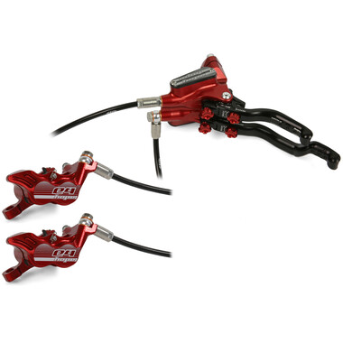 HOPE TECH 3 E4 DUO Double Lever Left Brake No Rotor Red 0